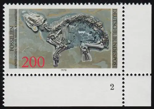 975 Fossilien 200 Pf Urpferdchen ** FN2