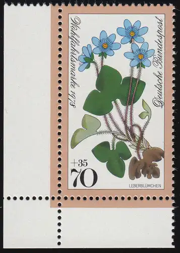 985 Fleurs forestières 70+35 Pf Marguerites ** Coin et l.