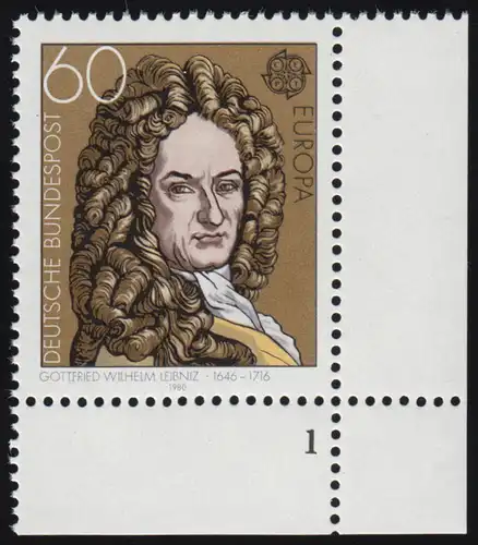 1050 Europe/ CEPT 60 Pf Leibniz ** FN1