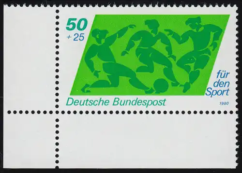 1046 Aide sportive 50+25 Pf Football ** Coin et l.