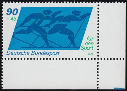 1048 Aide sportive 90+45 Pf ski de fond ** coin et r.