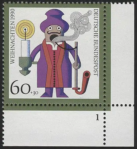 1485 Räuchermännchen 60+30 Pf ** FN1