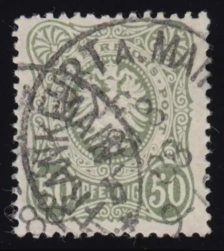 44c Couronne/aigle 50 pfennig, couleur moins chère c, cacheté O vérifié Wiegand BPP