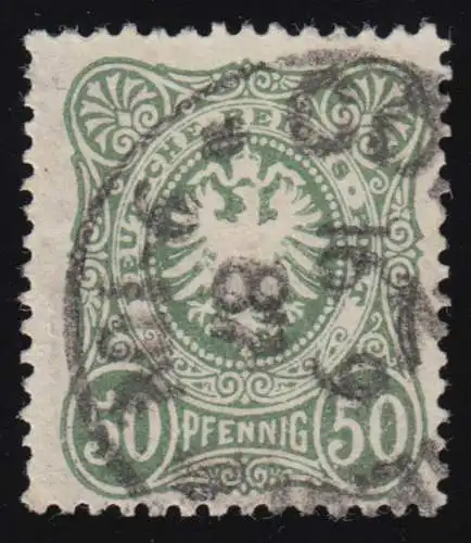 44IIca Freimarke Reichsadler 50 Pfennig, O geprüft BPP