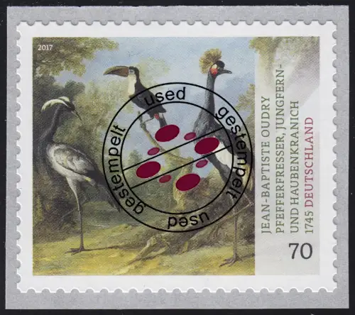 3281 Tiermaler Jean-Baptiste Oudry – Vögel, selbstklebend, O