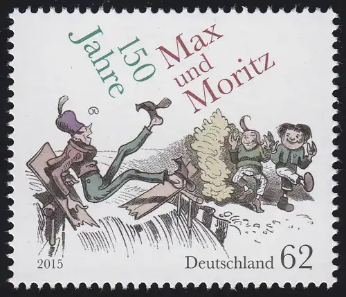 3146 Max und Moritz von Wilhelm Busch, 10 Einzelmarken, alle ** postfrisch