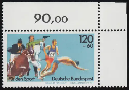 1173 Moderne Cinqumbée 120+60 Pf ** Coin o.r.