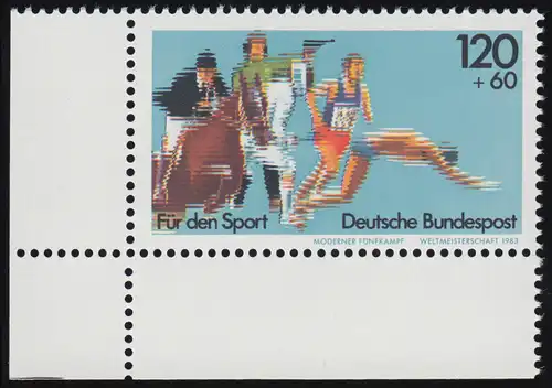 1173 Moderner Fünfkampf 120+60 Pf ** Ecke u.l.