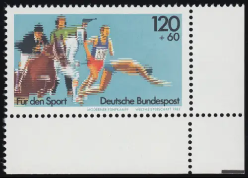 1173 Moderne Cinqumbée 120+60 Pf ** Coin et r.