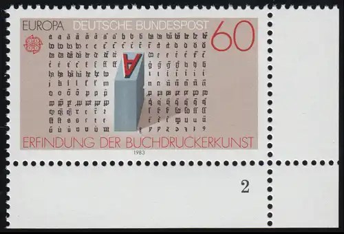 1175 Europa menschlicher Geist 60 Pf ** FN2