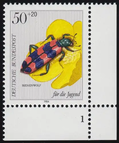 1202 Jeunesse loup-abeille 50+20 Pf ** FN1