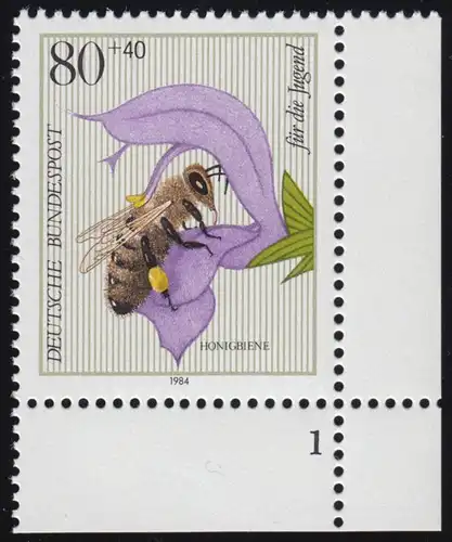 1204 Jugend Honigbiene 80+40 Pf ** FN1