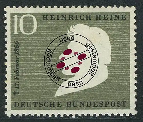 229 Heinrich Heine O gestempelt