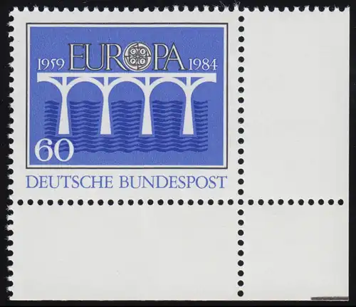 1210 Europe Postes et télécommunications 60 pf ** Coin et r.
