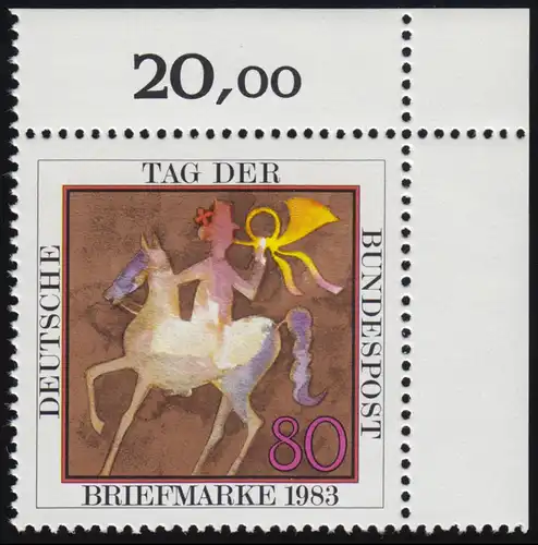 1192 Tag der Briefmarke ** Ecke o.r.