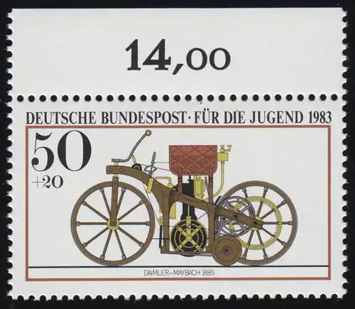 1168 Jugend Motorräder Daimler-Maybach 50+20 Pf ** Oberrand