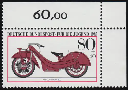 1170 Jugend Motorräder Megola-Sport 80+40 Pf ** Ecke o.r.