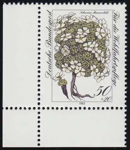 1188 Wohn Schweizer Mannsschild 50+20 Pf ** Coin et l.