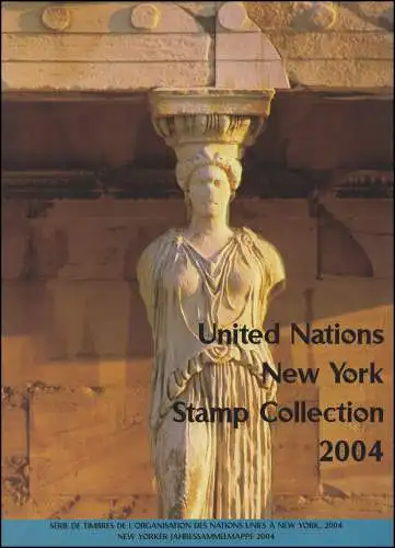 UNO New York Jahressammelmappe Souvenir Folder 2004, postfrisch **