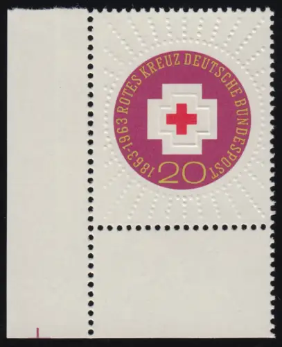 400 Croix-Rouge ** Coin et l. - Condition 0-dg +