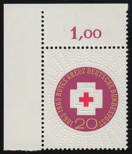 400 Croix-Rouge ** Coin o.l. - Contour 0-8