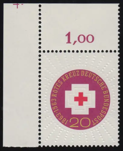 400 Croix-Rouge ** coin o.l. - dentation 0-dg +