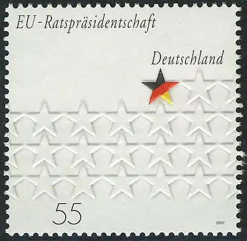 2583 Union européenne - Présidence du Conseil de l'UE: 10 pièces, tous ** / MNH