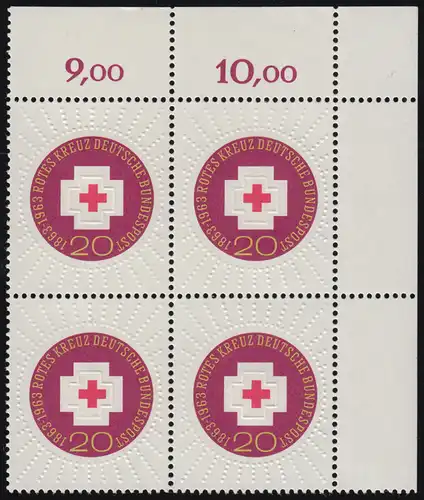 400 Croix-Rouge ** Eck-Vbl o.r. - Condition dg-dg