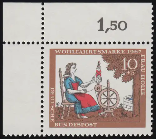 538 Frères bien-être Grimm 10+5 Pf Mme Holle ** coin o.l.