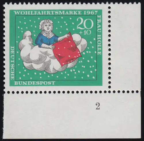 539 Frères de bienfaisance Grimm 20+10 Pf Mme Holle ** FN2