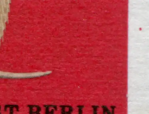 301 Hamster mit PLF roter Fleck auf weißem Markenrand links, Feld 20, **