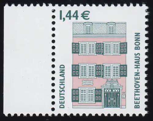 2306I SWK 1,44 Euro Beethovenhaus Bonn mit Rand aus 10er-Bogen, **