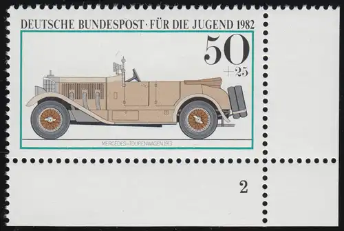 1124 Jugend Kraftfahrzeuge 50+25 Pf ** FN2