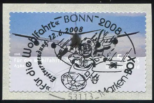 2676 Wofa Airbus A380 GUIDE DE TERRE avec EV-O Bonn