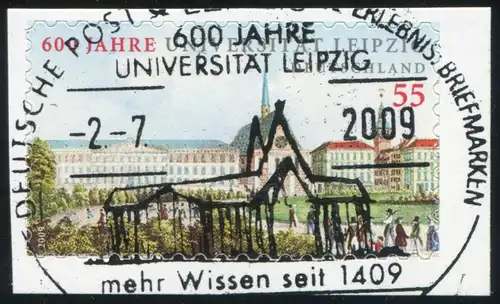 2747 Uni Leipzig , ENTRES-FILES en feuille 4, avec ESSt Leipzig