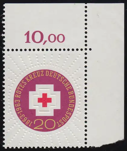 400 Croix-Rouge ** Coin o.r. - Condition 1-dg