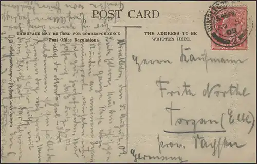 Royaume-Uni Carte de vue Rooton Row Hyde Park Londres, Wimbledon 5.8.1909