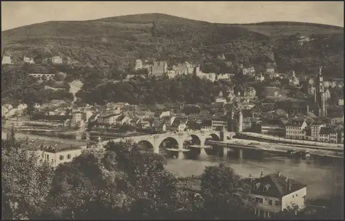 Carte de la ville de Heidelberg: Panorama vu par le Philosophe, 31.8.19