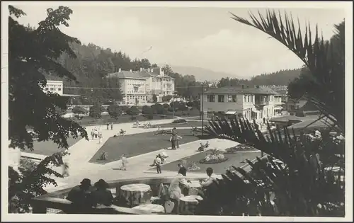 Ansichtskarte Bad Luhacovice: Kurplatz, Luhacovice/Tschechoslowakei 4.7.38