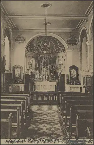 Ansichtskarte Kapelle der Franziskanerinnen, Bahnpost M.Gladbach-Hamm 1928