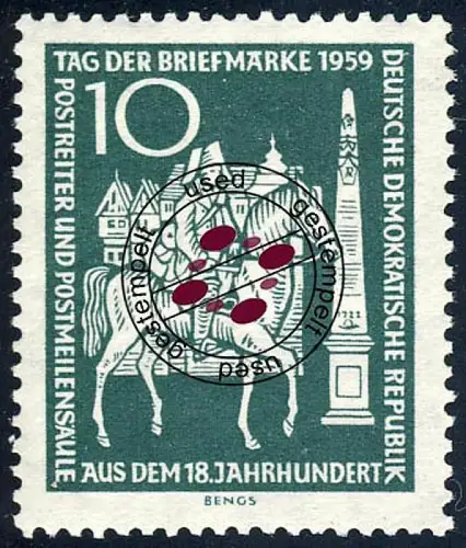 735 Jour du timbre 10 Pf O