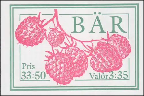 Markenheftchen 200 Beeren und Früchte 1995 **/MNH