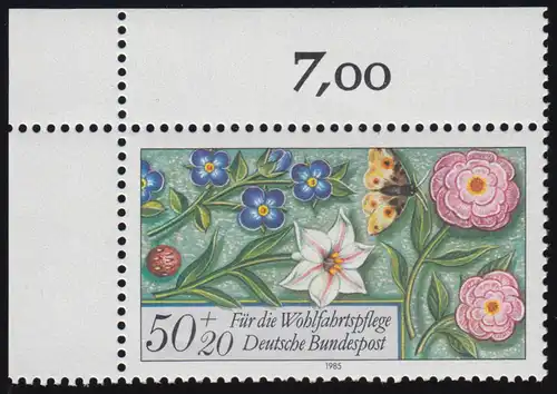 1259 Wohlfahrt Miniaturen 50+20 Pf ** Ecke o.l.