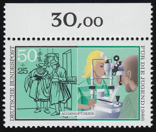 1274 Jugend Augenoptiker 50+25 Pf ** Oberrand