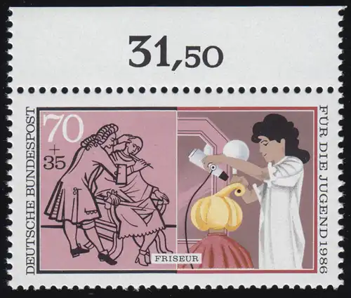 1276 Jugend Friseur 70+35 Pf ** Oberrand