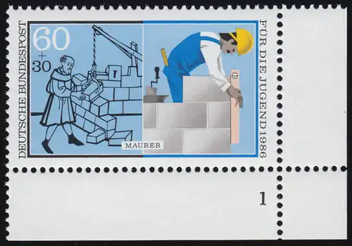 1275 Jugend Maurer 60+30 Pf ** FN1