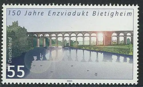 2359 Brücken Enzviadukt Bietigheim, 10 Einzelmarken, alle postfrisch **