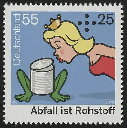 2932 Umweltschutz Abfall ist Rohstoff, 10 Einzelmarken, alle postfrisch **