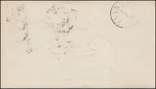 Dänemark Umschlag U 2 Krone mit Zepter 4 Skilling aus NESTVED R2 nach Faaborg