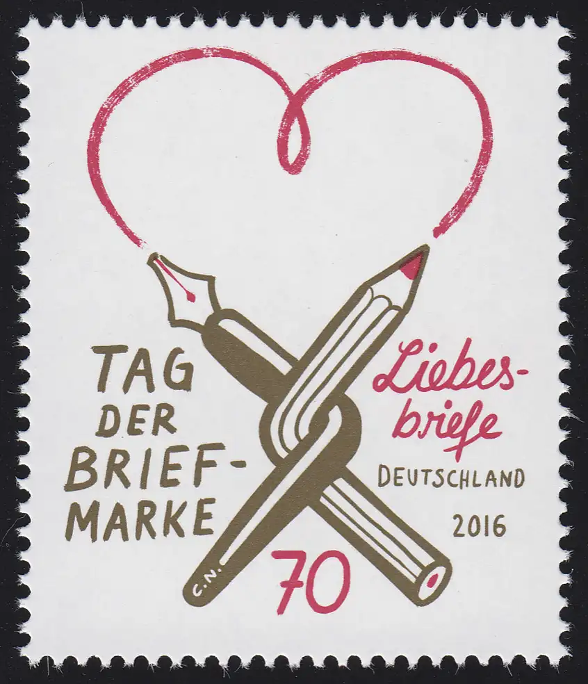3259 Tag der Briefmarke 2015 - Liebesbriefe **